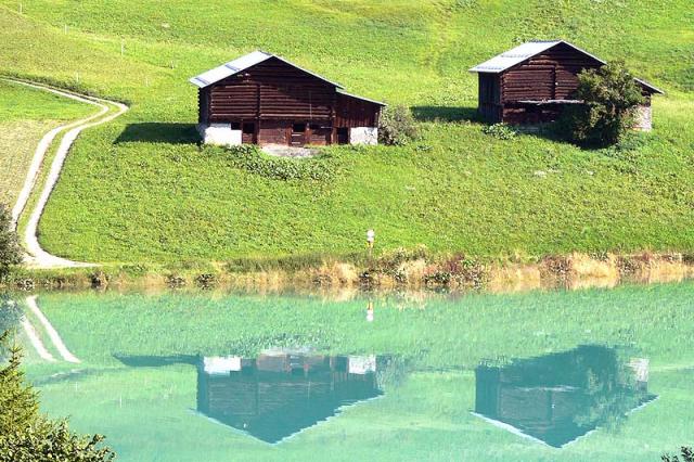 Spiegelung im Brigelser See